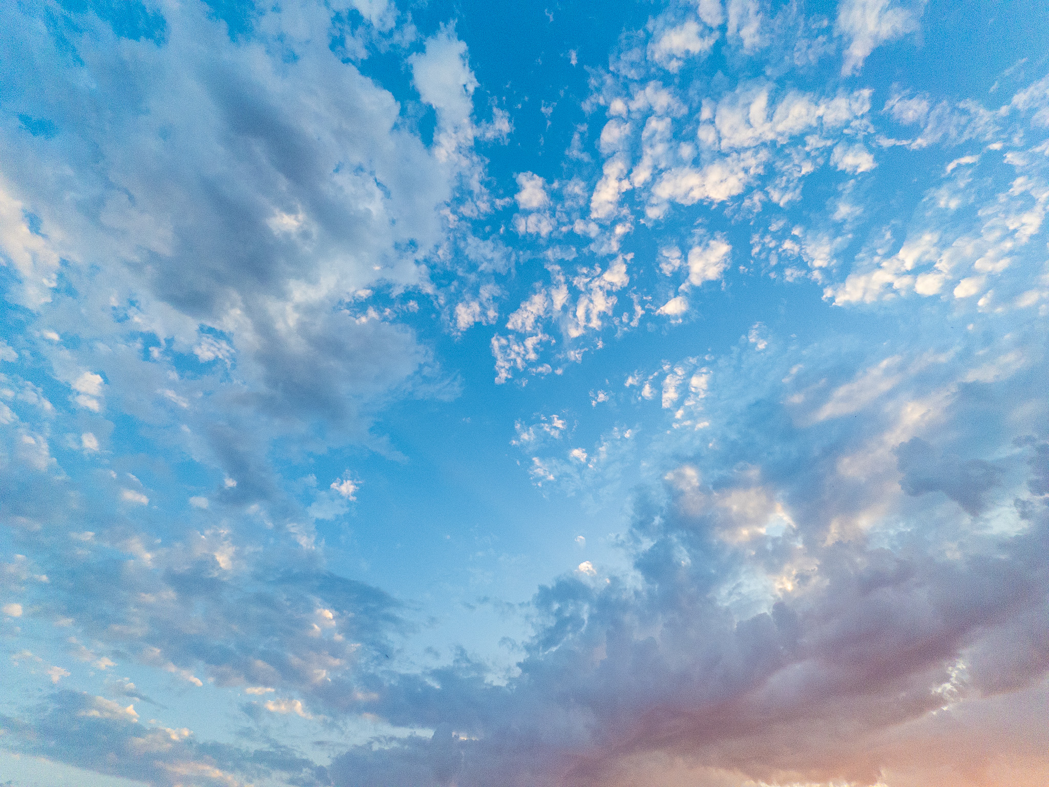 Colorful evening sky