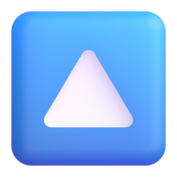 upwards button emoji